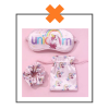 Slaapmasker unicorn slaapmasker + scrunchie roze